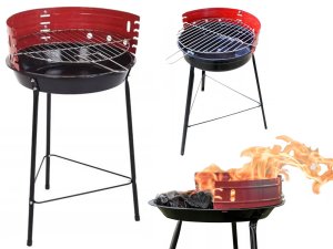 Verk Grill węglowy brykietowy ogrodowy okrągły przenośny turystyczny na biwak 6