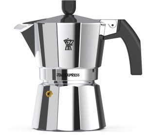 Kawiarka aluminiowa Pezzetti Italexpress 3 filiżanki  włoski styl srebrna 1