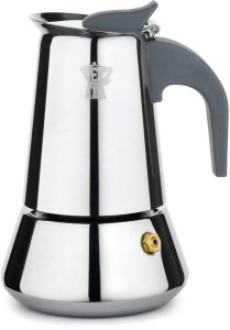 Kawiarka stalowa Pezzetti SOLIDEXPRESS 2 filiżanki  elegancka srebrna 1