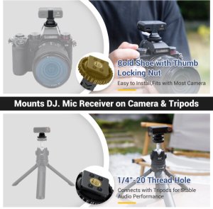 JJC Adapter montażowy HC-DM2 do odbiornika DJI Mic 2 5