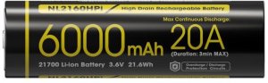 BATTERY RECH. LI-ION 3.6V/6000MAH NL2160HPI NITECORE 1