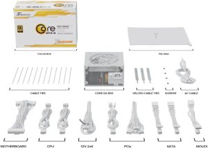 Zasilacz SeaSonic Core GX White ATX 3 850W (SRP-CGX851-A5A32SF-W) 10