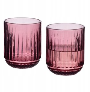 ELISE PURPLE Komplet 4 szklanek 260ml7,5x9,4cm 1