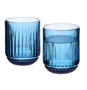 ELISE BLUE Komplet 4 szklanek 260ml7,5x9,4cm 1