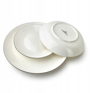 Lumarko LEA SIMPLE Komplet obiadowy 18cz. czarny pasek 3