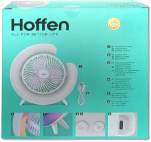 Wiatrak - Wentylator akumulatorowy biurkowy LED RGB 16