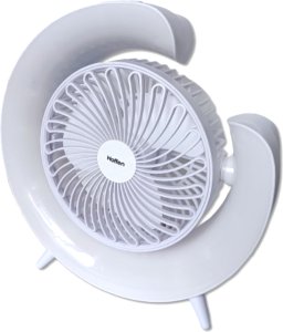 Wiatrak - Wentylator akumulatorowy biurkowy LED RGB 3