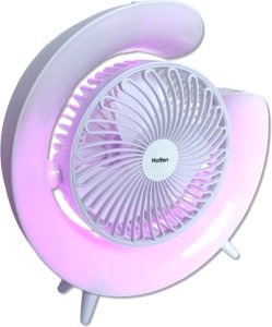 Wiatrak - Wentylator akumulatorowy biurkowy LED RGB 6