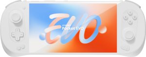 AYANEO Pocket EVO Handheld Konsole, 7-Zoll-OLED, 120Hz, Snapdragon G3x Gen 2, 12GB LPDDR5X RAM - Sky White, 256GB 1