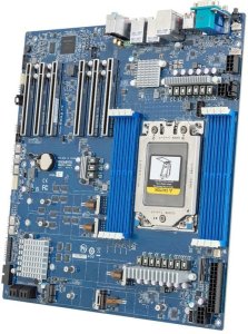 Płyta główna Gigabyte MH53-G40 1x sTR5 AMD ryzen Threadripper PRO 7000 WRX90 (8X DIMM, 4x SATA, 1x MCIO 8i, 4xM.2, 2x 10Gbe, E-ATX) 1