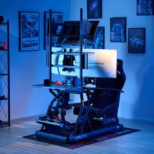 Oplite OP-R8-SMSB uchwyt / stojak do monitorów 144,8 cm (57") Biurko Czarny 4