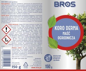 Bros Koro-Derma maść ogrodnicza w butelce z aplikatorem 150g 5