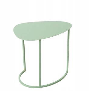 Zestaw dwóch stolików kawowych JERRY, łezka, metalowych 3