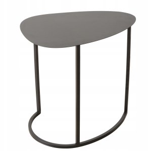 Zestaw dwóch stolików kawowych JERRY, łezka, metalowych 4