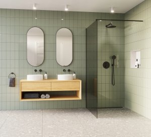 Invena bateria umywalkowa podtynkowa Kalitea, czarny BP-72-U04-V 2