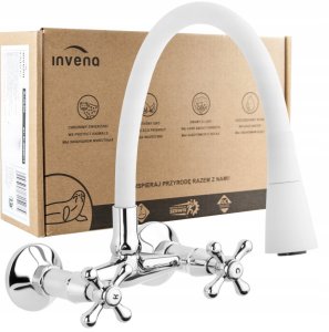 Invena bateria kuchenna ścienna Roma, biały/chrom BC-24-E2S-L 3