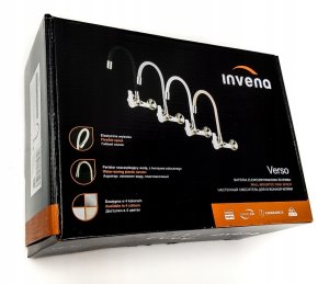 Invena bateria kuchenna ścienna Verso, biały/chrom BC-82-E2S-L 4