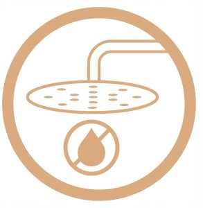 Invena zestaw prysznicowy z deszczownicą i baterią wannową Glamour, miedź AU-05-B14-V 7