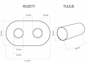 Invena Invena zestaw jednootworowy, zespolony do dolnego podłączenia DUOPLEX PROV, czarny CZ-87-C15 7