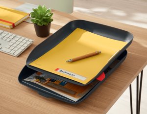 Leitz 53581089, Polystyrene (PS), Black, A4, 274 mm, 407 mm, 81 mm 2