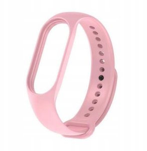 Pasek silikonowy do XIAOMI Mi Band 5 / 6 / 7 różowy (06) 5