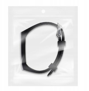 Pasek z elastomeru LIFESTYLE do XIAOMI Mi Band 5 / 6 czarny (03) 3