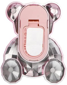 Stojak na telefon MIŚ - naklejany - różowy 4