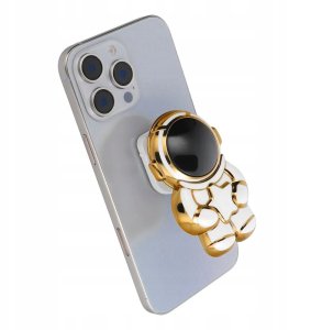 Stojak na telefon ASTRONAUTA - naklejany - biały 2