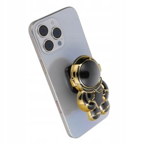 Stojak na telefon ASTRONAUTA - naklejany - czarny 3