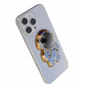 Stojak na telefon ASTRONAUTA - naklejany - niebieski 4