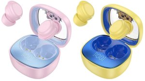 Słuchawki bezprzewodowe douszne Hoco TWS dla dzieci EW111 różowe 2