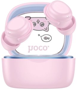 Słuchawki bezprzewodowe douszne Hoco TWS dla dzieci EW111 różowe 3