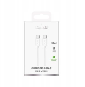 Kabel USB Puro USB-C - USB-C 3 m Biały (8018417498794) 2
