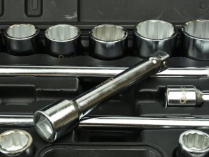 KLUCZE NASADOWE 3/4'' DUŻE NASADKI ZESTAW TIR CRV KUTE 21 ELEMENTÓW 12-KĄT 6