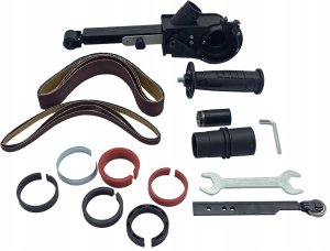 PRZYSTAWKA SZLIFIERKI DO SZLIFOWANIA POLEROWANIA SPAWÓW RUR PILNIK TAŚMOWY 4