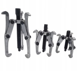 ŚCIĄGACZE DO ŁOZYSK ZESTAW 3-CZĘŚCIOWY 75 100 150 MM TRÓJNOZNE KOMPLET 3EL 2