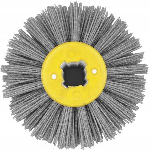 SZCZOTKA NYLONOWA DO SATYNIARKI 120X100 DREWNA GRZEBIEŃ ŚCIERNICA WALCOWA 2