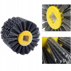 SZCZOTKA NYLONOWA DO SATYNIARKI 120X100 DREWNA GRZEBIEŃ ŚCIERNICA WALCOWA 9