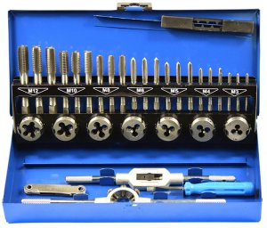 ZESTAW GWINTOWNIKÓW I NARZYNEK M3-M12 32 ELEMENTÓW 2
