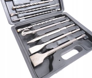 WIERTŁA I DŁUTA DO BETONU 17 EL SDS PLUS WIERTŁO ZESTAW WIERTEŁ I DŁUT 4