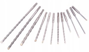 WIERTŁA I DŁUTA DO BETONU 17 EL SDS PLUS WIERTŁO ZESTAW WIERTEŁ I DŁUT 8