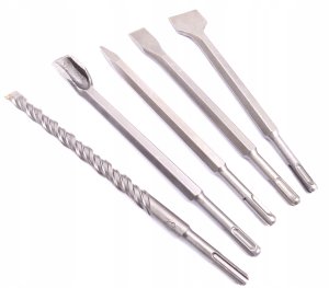 WIERTŁA I DŁUTA DO BETONU 17 EL SDS PLUS WIERTŁO ZESTAW WIERTEŁ I DŁUT 9