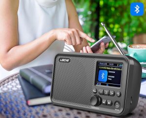 Przenośne radio LEICKE z Bluetooth, DAB/FM, 2,41'', 4000mAh, microSD/TF/AUX 4