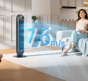 Dreo wentylator kolumnowy 20dB 10m zasięgu 4 tryby oscylujący 90 DRHTF007 2