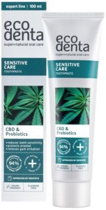 Ecodenta Sensitive Pasta do zębów z cbd i probiotykami 100ml 1