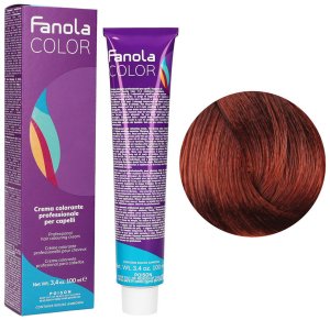 Fanola Color Krem koloryzujący Farba do włosów 100ml Dark Blonde Int. Copper (6.44) 1