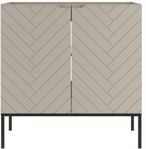 Kaszmirowa ryflowana szafka pod umywalkę 80 cm ASPEN-08 czarne nóżki 2