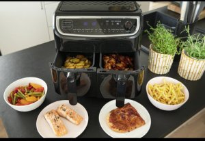 Frytkownica beztłuszczowa Wartmann Gastronomia podwójny garownik powietrzny 9 L 2400 W 18290003 12