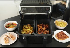 Frytkownica beztłuszczowa Wartmann Gastronomia podwójny garownik powietrzny 9 L 2400 W 18290003 13