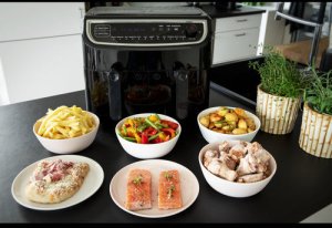 Frytkownica beztłuszczowa Wartmann Gastronomia podwójny garownik powietrzny 9 L 2400 W 18290003 24